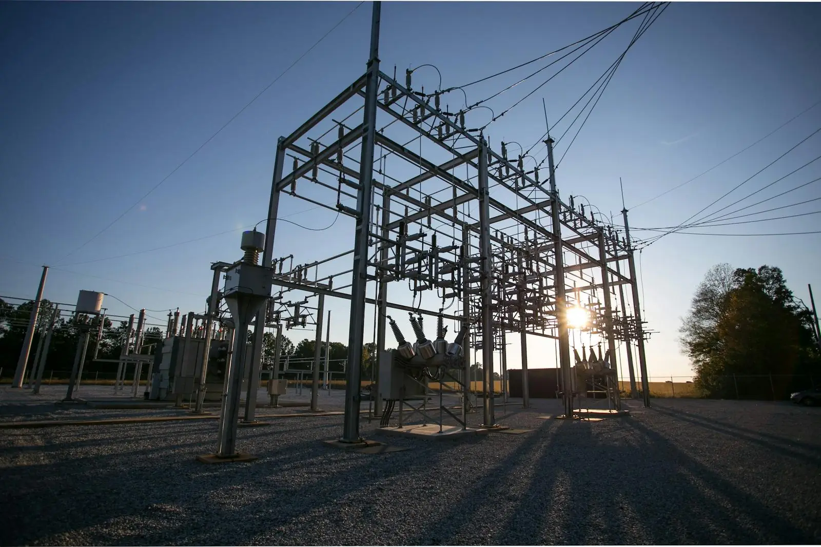 Galvanized substation steel